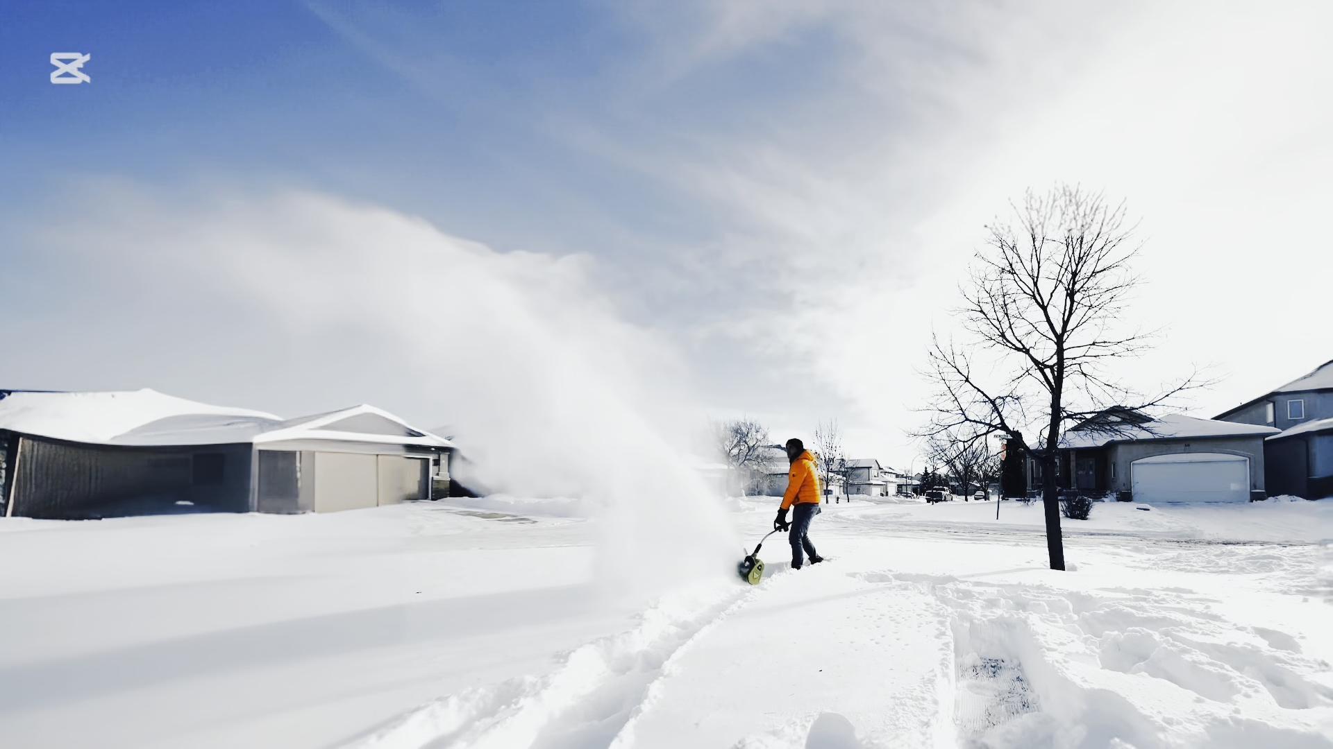 Ant-Link Electric Snow Shovel with Wheels, 17“ 40V(2*20V) 4.0Ah